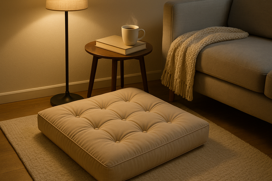 How to Create a Cozy Floor Lounge at Home | LuziQove Floor Cushion Guide