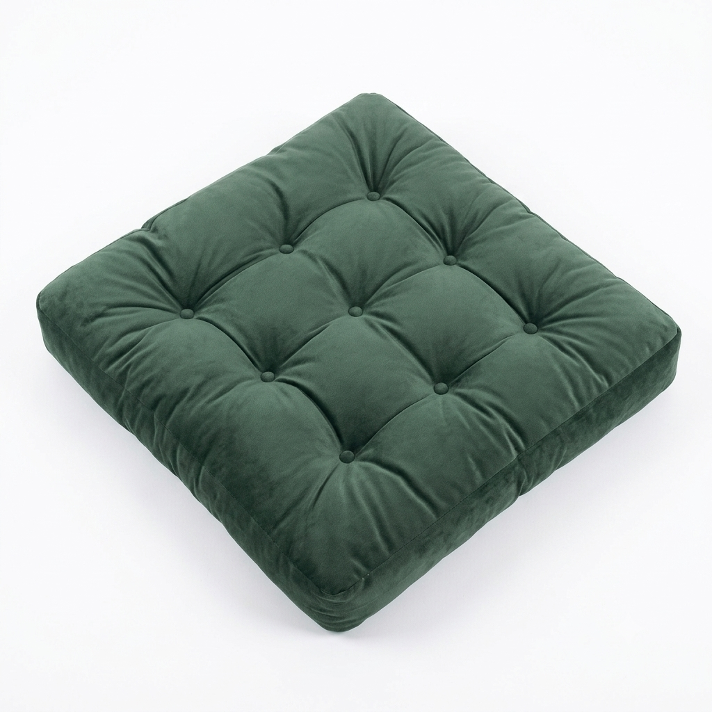grey green floor pillow