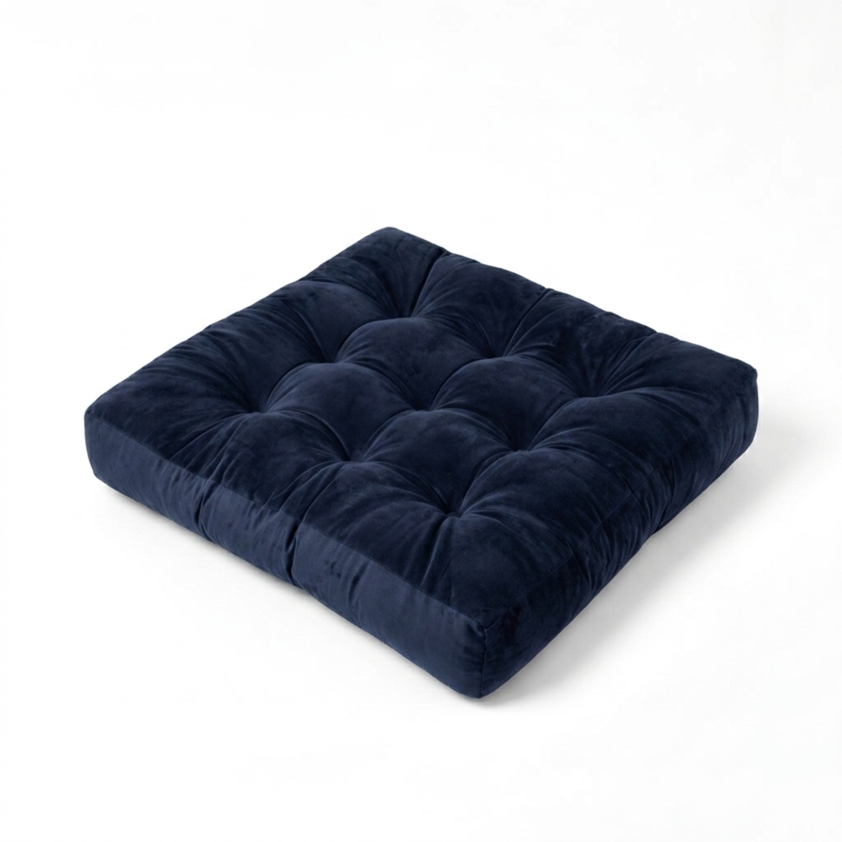 Navy Velvet Floor Cushion