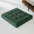 Green Velvet Floor Cushion