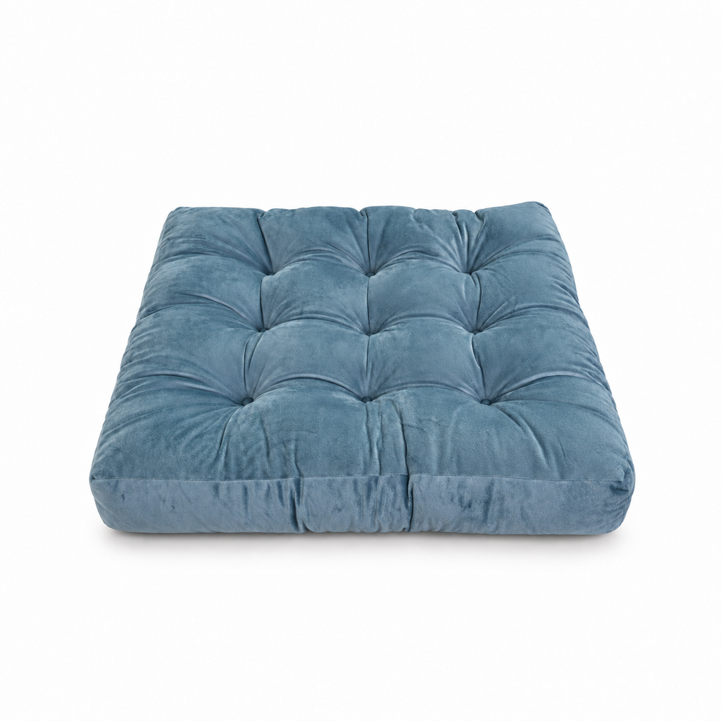 Pastel Blue Velvet Floor Pillow