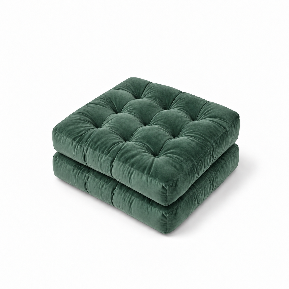 Velvet Floor Pillow Set of 2 – Green