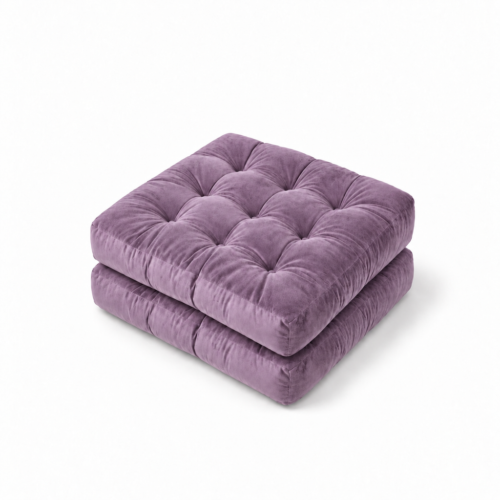 Velvet Floor Pillow Set of 2 – Lavender