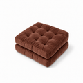 Velvet Floor Pillow Set of 2 – Brown