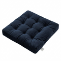 Navy Velvet Floor Cushion