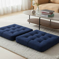 Velvet Floor Pillow Set of 2 – Navy