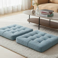 Velvet Floor Pillow Set of 2 – Pastel Blue