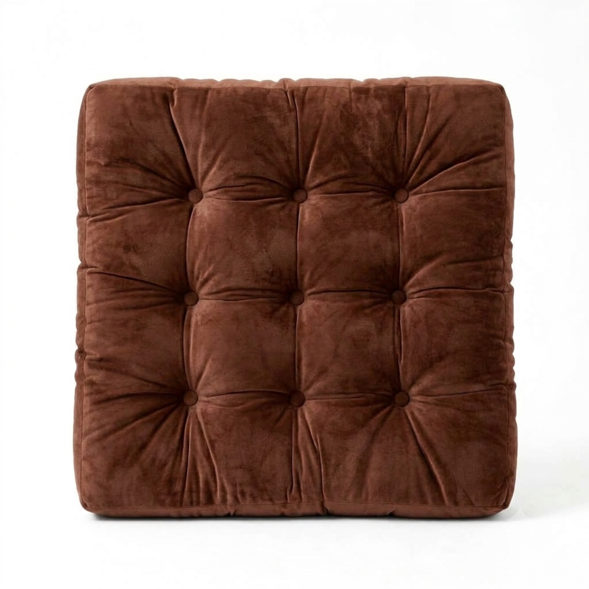 Brown Velvet Floor Pillow