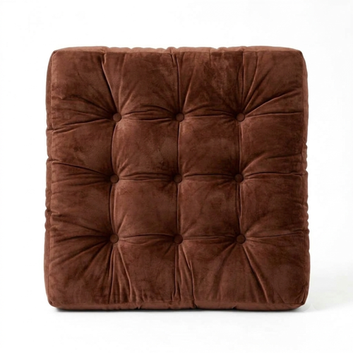 Brown Velvet Floor Pillow