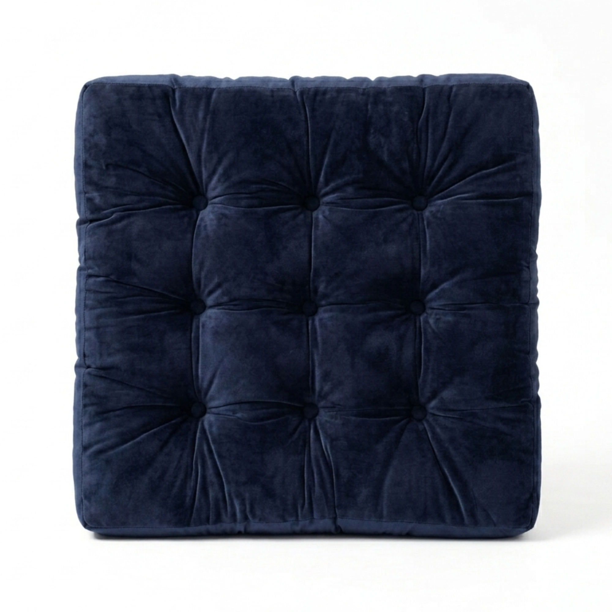 Navy Velvet Floor Cushion